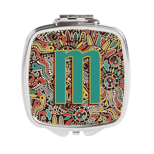 Carolines Treasures Letter M Retro Tribal Alphabet Initial Compact Mirror CJ2013-MSCM